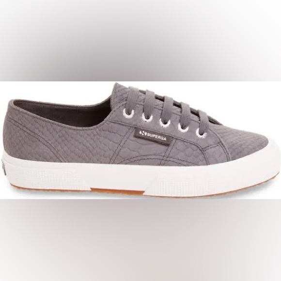 NWOT Superga Suede Anaconda in Gray - Picture 4 of 9